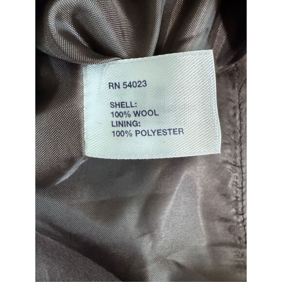 Vintage Gap 100% Wool Brown Pleated Lined Skirt Size 28 Waist - Picture 6 of 8